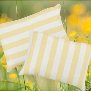 Coussins Décoratifs Rayé jaune et blanc rêveur