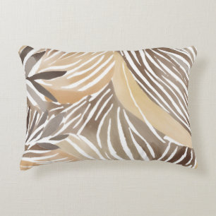 Coussins Décoratifs Rayé Moderne Neutre Beige Simple