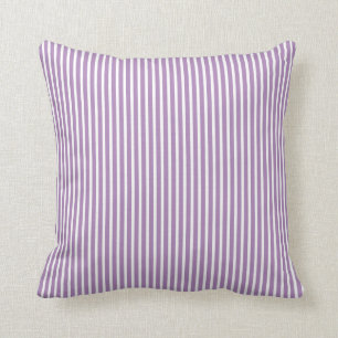 Coussins décoratifs rayés pourpres de violette