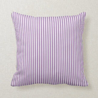 Coussins décoratifs rayés pourpres de violette