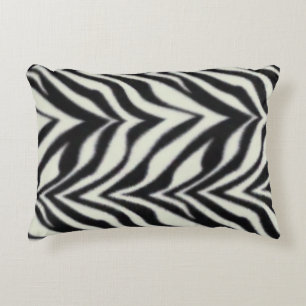 Coussins Décoratifs Rayures de zèbre Noir Blanc Safari sauvage