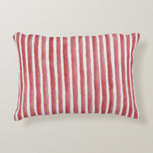 Coussins Décoratifs Rayures rouges et blanches