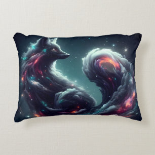 Coussins Décoratifs Renard cosmique à lumière stellaire fantaisie anim
