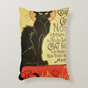 Coussins Décoratifs Réouverture du cabaret Noir de conversation, 1896