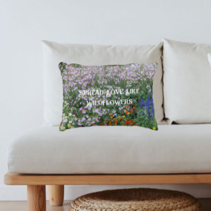 Coussins Décoratifs Répandez l'amour comme des fleurs sauvages Floral