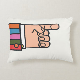 Coussins Décoratifs Retro Bright Fun Pointing Hand Pillow