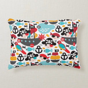 Coussins Décoratifs Rétro pirate illustration sailing