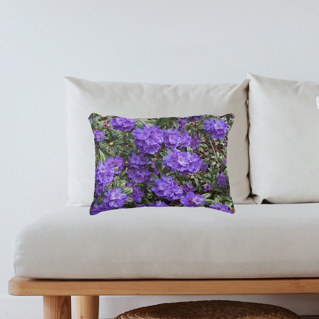 Coussins Décoratifs Rhododendron pourpre fleurit (In Situ Sofa)