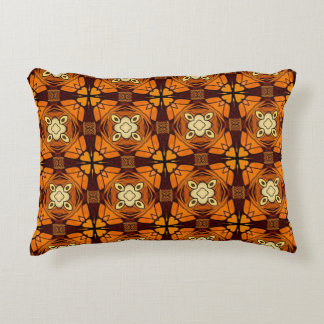 Coussins Décoratifs Riche Terracotta brûlé orange brun motif