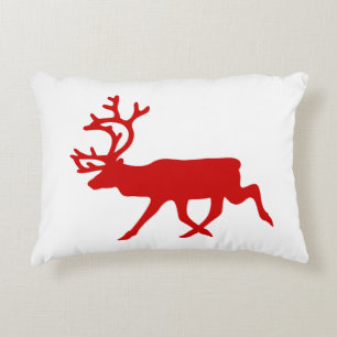Coussins Décoratifs Rindeer rouge / Silhouette caribou