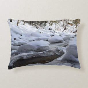 Coussins Décoratifs Rivière de montagne hivernale – Wild Nature Rouman