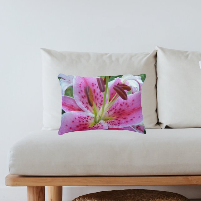 Coussins Décoratifs Rose Stargazer Lily Floral (In Situ Sofa)