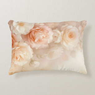 Coussins Décoratifs Roses d'aquarelle Blush 3 D