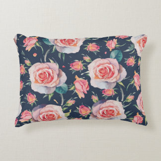 Coussins Décoratifs Roses et Rosebuds : Floral Seamless.