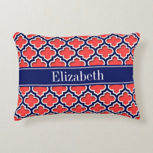 Coussins Décoratifs Rouge Corail Marine 5c Marocain #5DS Marine Nom Mo