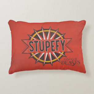 Coussins Décoratifs Rouge & Or Stupefy Spell Graphic