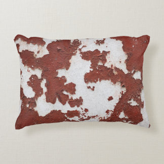 Coussins Décoratifs Rouge vintage : Mur en béton fissuré