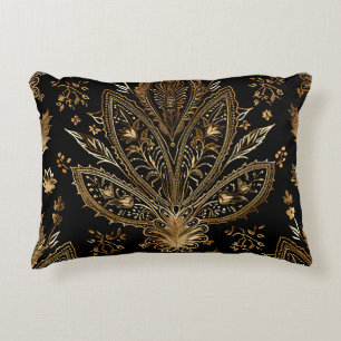 Coussins Décoratifs Royal Indian Luxury Black & Gold