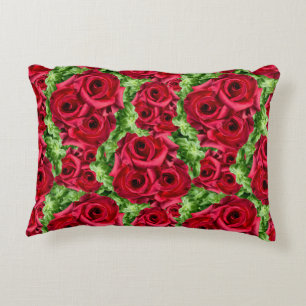 Coussins Décoratifs Royal Red Roses Regal Romance Crimson Fleurs verte