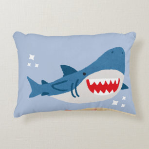Coussins Décoratifs Sac fourre-tout requin bleu