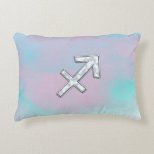 Coussins Décoratifs Sagittarius Zodiac signe sur Mère de style perle