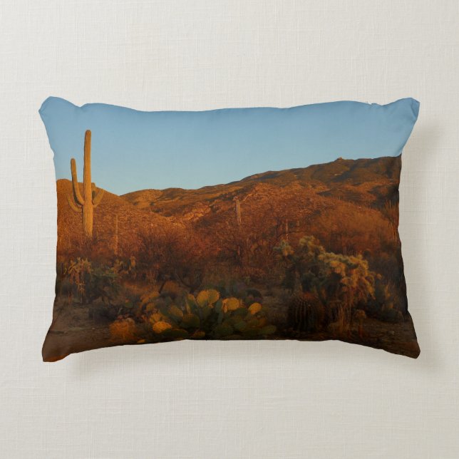 Coussins Décoratifs Saguaro Sunset I Arizona Désert Paysage (Devant)