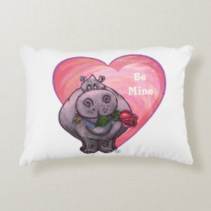 Coussins Décoratifs Saint-Valentin Hippopotame