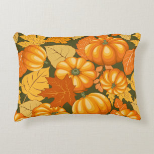 Coussins Décoratifs Saison d'automne Halloween Citrouille Motif