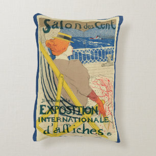 Coussins Décoratifs Salon des Cents par Toulouse Lautrec, Art Nouveau