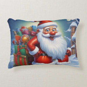 Coussins Décoratifs Santa Clause Joyeux Noël Bonne année