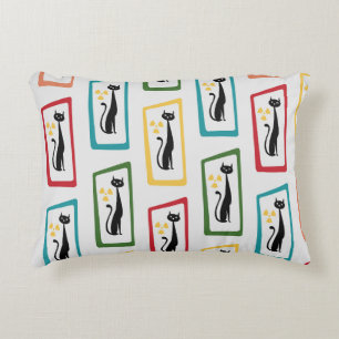 Coussins Décoratifs Schrödinger's Cat Mid Century Moderne multicolore