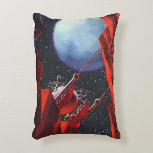 Coussins Décoratifs Science-fiction vintage, rover lunaire spatial de 
