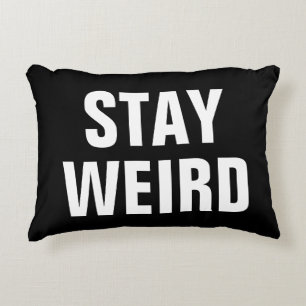 Coussins Décoratifs SÉJOUR WEIRD fun noir blanc typographie lancer ore