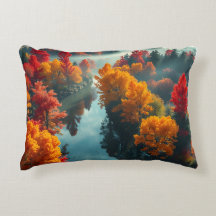 Serene River Shore Reflection Nature Art