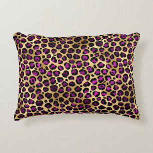 Coussins Décoratifs Série Purple and Gold Leopard Design 4