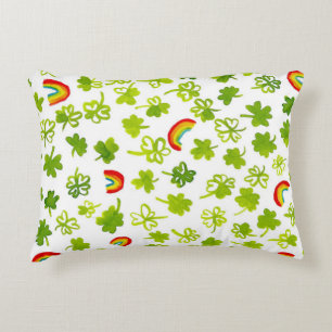 Coussins Décoratifs Shamrock et Rainbows Motif irlandais