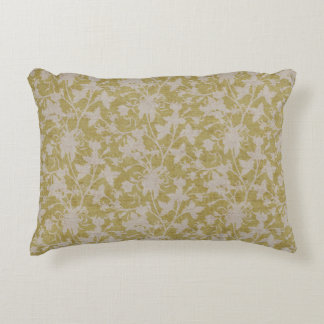 Coussins Décoratifs Silhouette de chintz floral - Chartreuse 