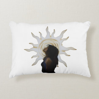 Coussins Décoratifs Silhouette de soleil mystique artistique céleste