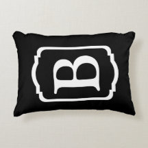 Simple Black and White Framed Monogram