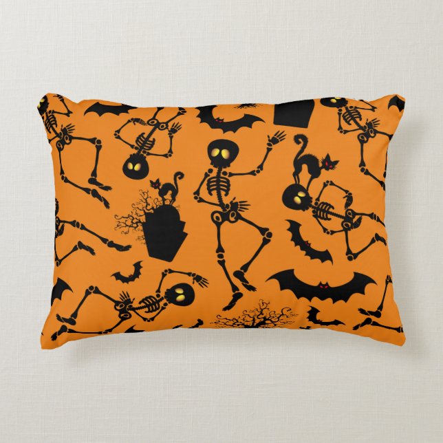 Coussins Décoratifs Skeletons d'Halloween Macabre Dance (Devant)