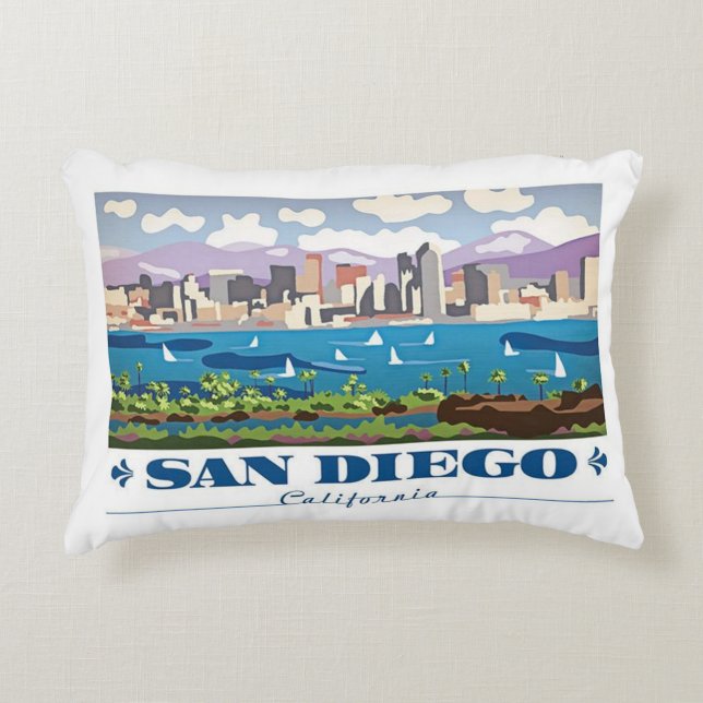 Coussins Décoratifs Skyline San Diego (Devant)