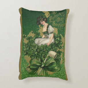Coussins Décoratifs Souvenir vintage de la Saint-Patrick, jeune Irland