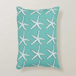 Coussins Décoratifs Starfish Motif Beach Côte Turquoise Bleu élégant