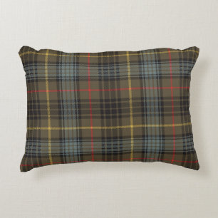 Coussins Décoratifs Stewart Chasse Patiné Tartan Plaid Motif