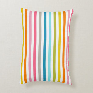 COUSSINS DÉCORATIFS STRIPES COLORÉS