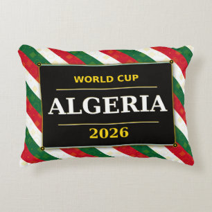 Coussins Décoratifs Supporteur de football algérien 2026 avec des moti