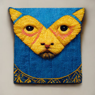 Coussins Décoratifs Surréalisme de chat Tapisserie vintage Design ukra