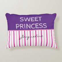 Sweet Princess Purple Pink White Stripes Nom