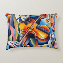 Symphonie vibrante : Art abstrait de violoniste