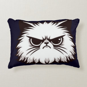 Coussins Décoratifs T-shirt chaton en colère Meowdy Ne me parle pas bi
